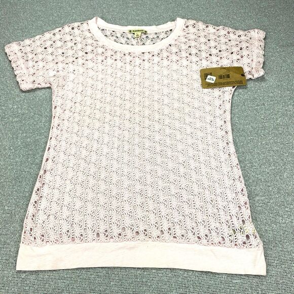 Ruff Hewn Shirt Blouse Top Pink Women's Small Cottage Core Granny Core Tops - Picture 1 of 10